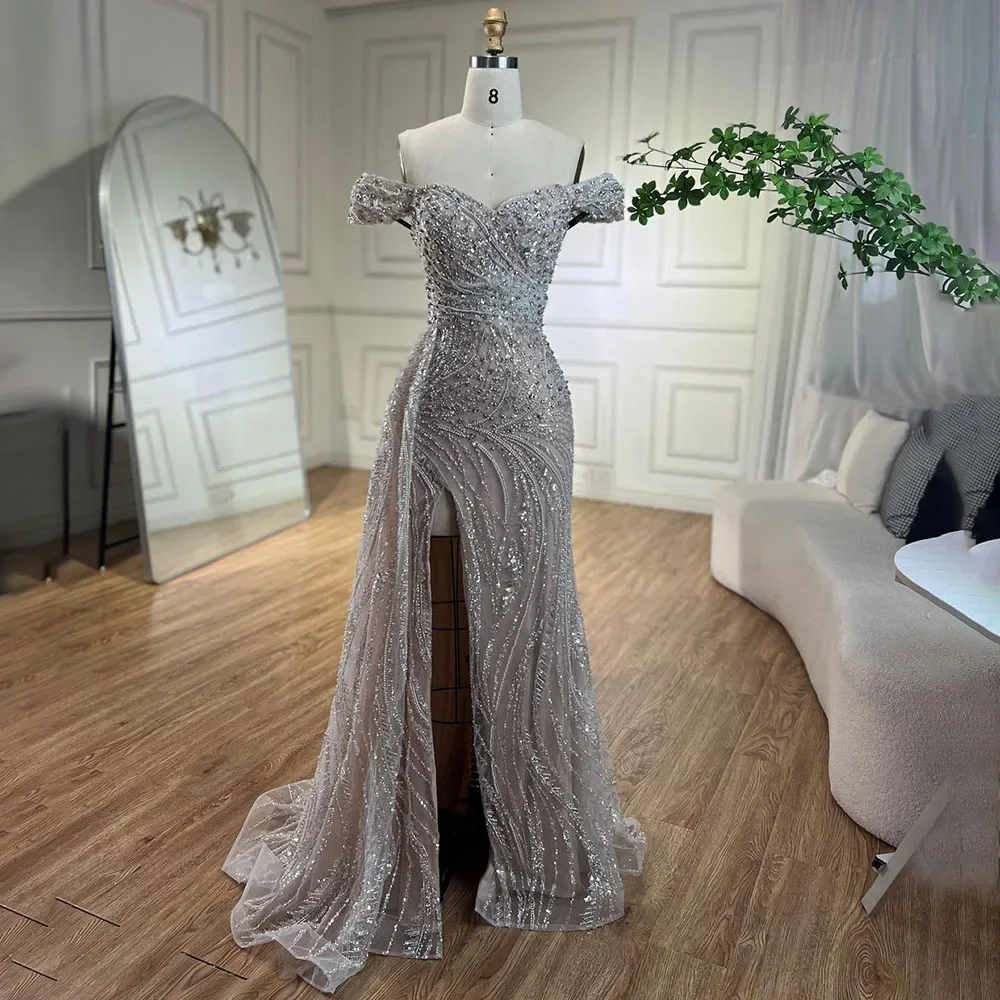open lace back dress Silver Mist Bridesmaid Dress main image 0