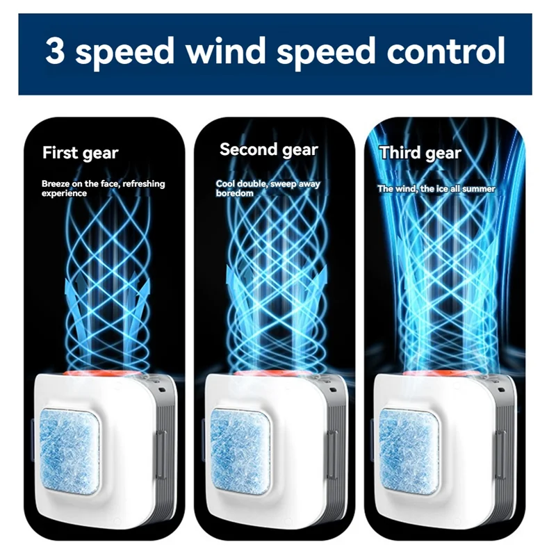 

NALFI-Outdoor Portable Waist Fan Hanging Neck Fan Strong Wind Forsports Outdoor Working
