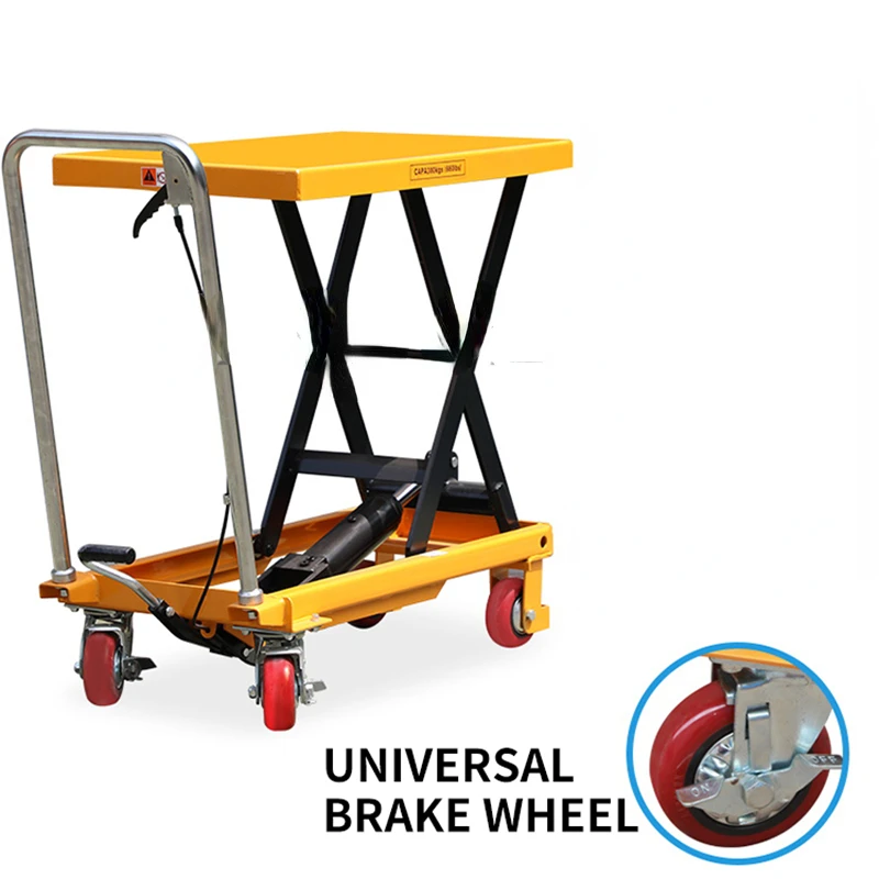 

PT300 Mobile Hydraulic Lifting Platform Truck Industrial Workshop Manual Folding Scissor Platform Fixed Elevator Lifting Truck