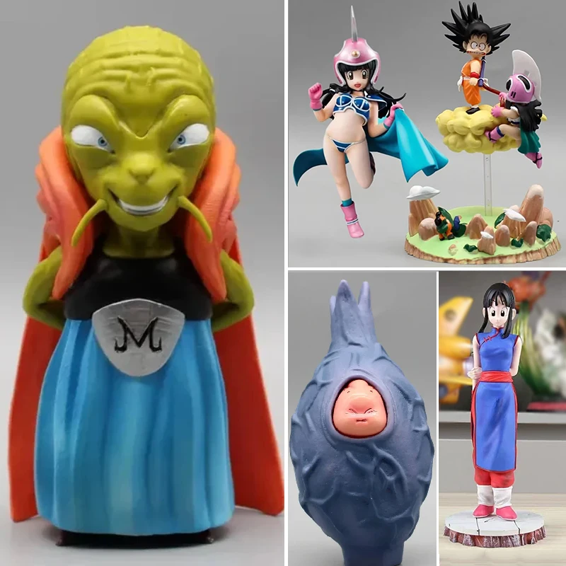

Anime Dragon Ball Z Figure Master Roshi Suit Series Goku Chichi Figure Q Version Babidi Dbz Figure GK PVC Collection Toy Gifts
