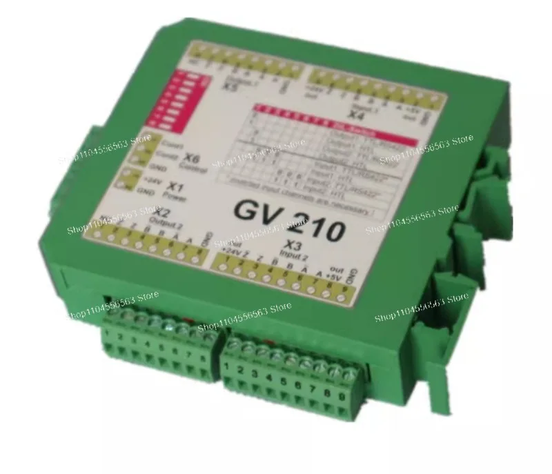 GV210 Pulse Signal Distributor 1 in 2 Out Encoder Splitter 2 Channels to 1 Channel Signal Subdivider
