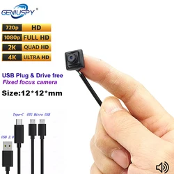 Type C 720P 1MP 2MP 1080P 4MP 2K 8MP 4K Micro UVC Otg Web USB Camera Module Mini Size 12x12mm Android PC For Industry Device