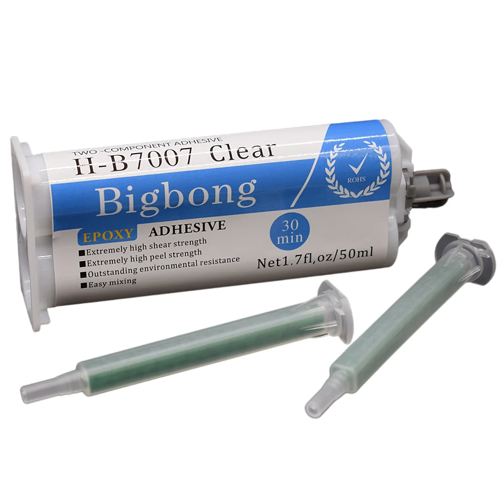 

Caulk Adhesives 50ml Structural Glue 1:1 Two-Component Epoxy Resin Clear AB Glues for Metal Ceramics Wood Glass Plastic Bonding