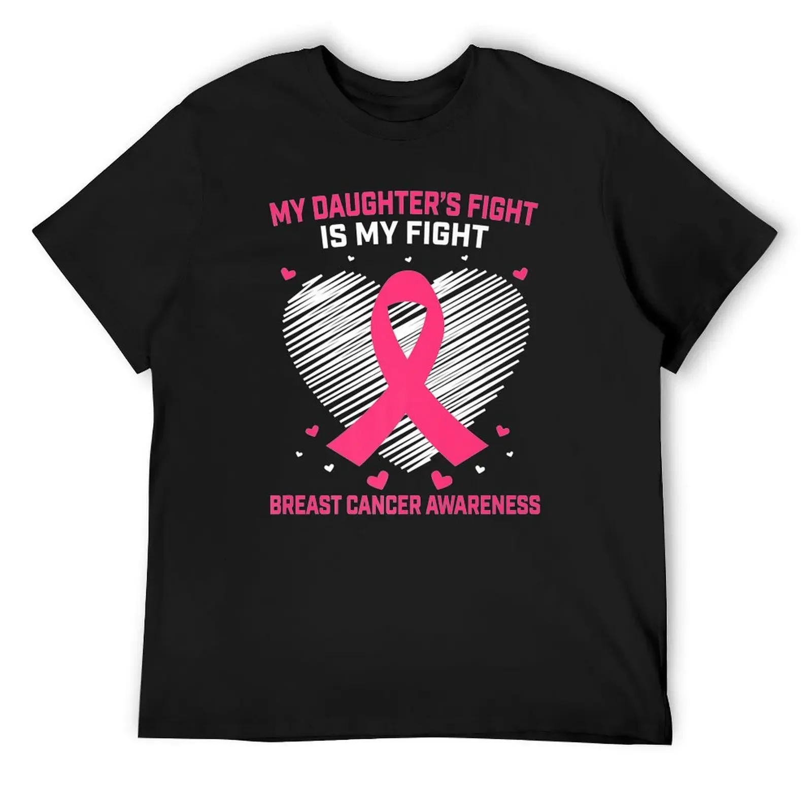 Daughter My Fight Pink Breast Cancer Awareness Gifts Parents Premium T-Shirt sports fans Men's t-shirts