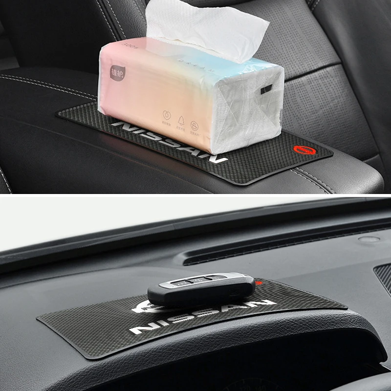 سيارة سجادة ضد الإنزلاق لزجة المضادة للانزلاق منصات PVC لوحة سيارة حامل هاتف السيارة الداخلية لنيسان قاشقاي جوك سنترا باترول ألميرا