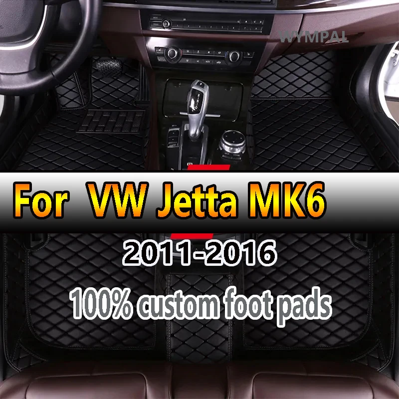 

Автомобильные коврики для VW Jetta MK6 2011-2016, авто, дропшиппинг, центральные аксессуары для интерьера, 100% подходят, кожаные ковры, подушечки для ног