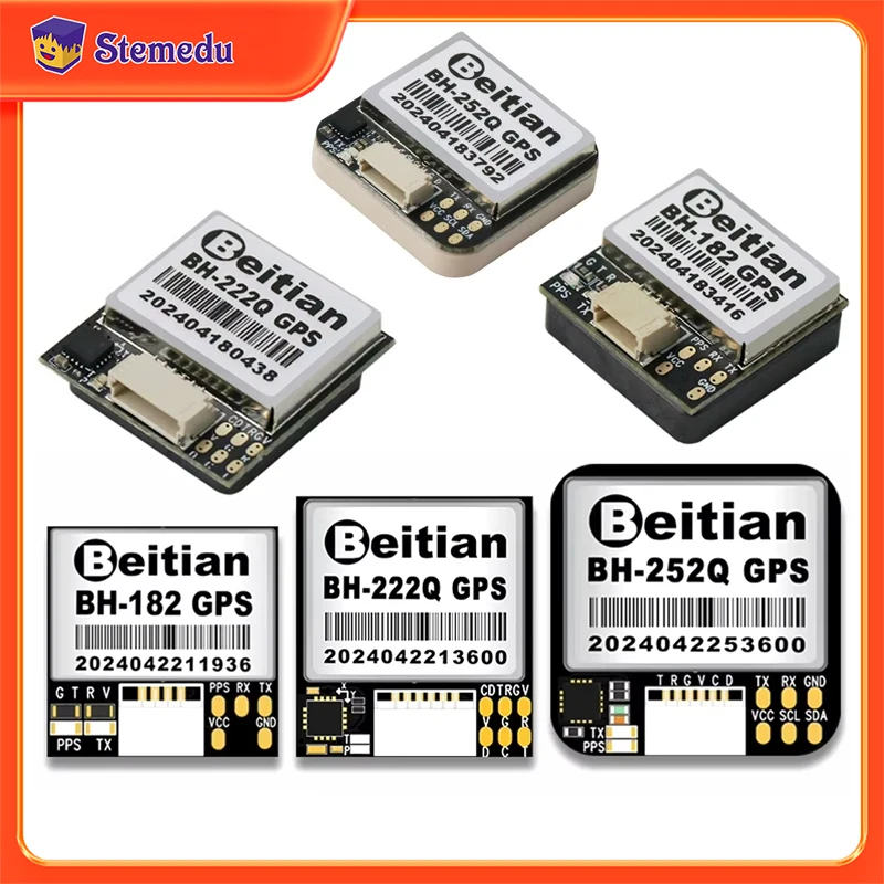 

Модуль GPS Beitian BH-182 BH-222Q BH-252Q Антенна уровня TTL PPS Индикатор GNSS Приемник для автомобильных дронов FPV Управление полетом