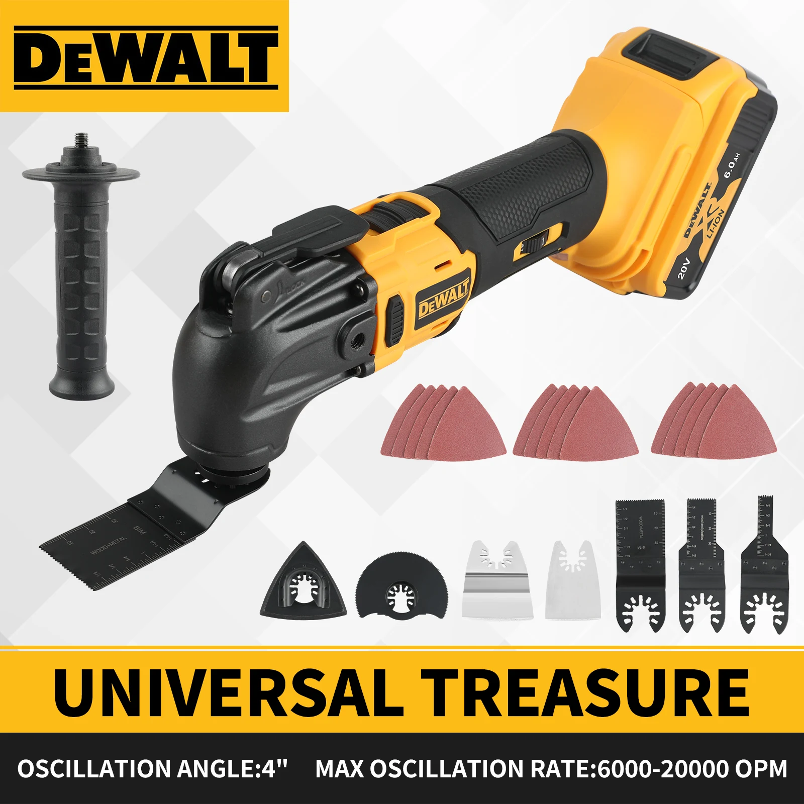 

DEWALT Multi Tool 20V Battery Electric Saw Trimmer Oscillating Tool For Cutting Scraping Sanding Power Tool