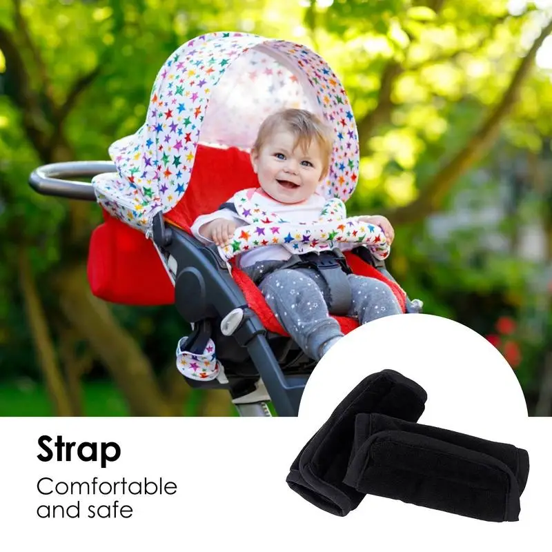 2pcs Criança Stroller Segurança Cinto de Ombro Almofadas Cinto de Segurança Do Carro Cobre Protetor Para O Bebê Versátil Suporte Do Carro Macio Cintos De Assento