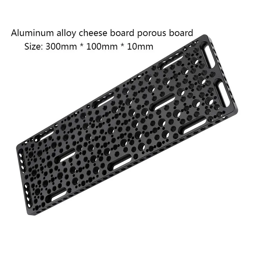 KUANJIE CB30*10 installing cheese board camera cage on guide rail block, 1/4