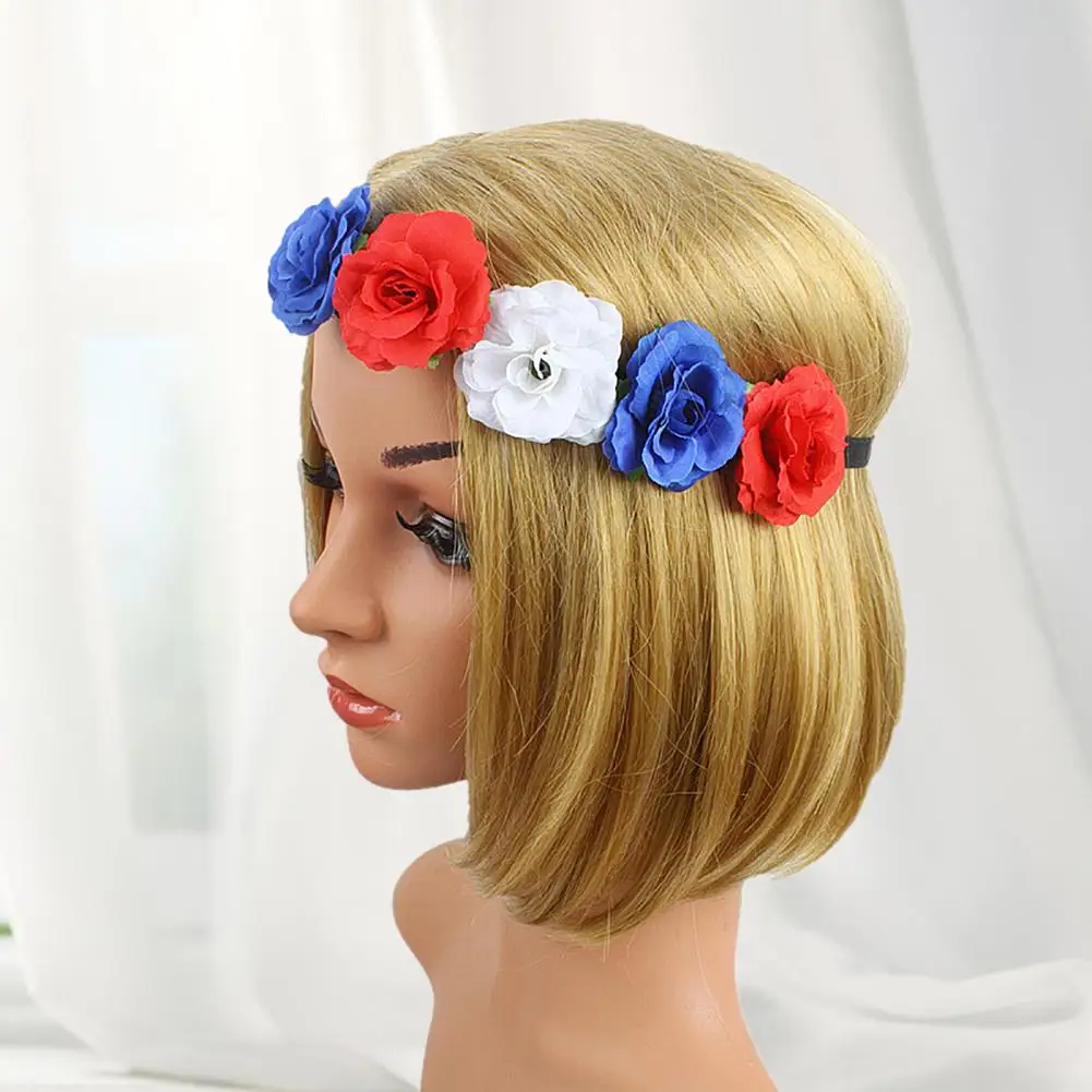 Stylish  Hairband Lightweight Women Artificial Flower Headband Colorful Portable Headband Hair Accessories