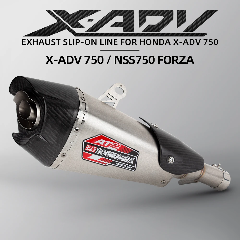 For ADV 750 NSS750 XADV750 Motorcycle Exhaust Modified Connect Original Header Tube Middle Tail Link pipe Yoshimura AT2 Muffler