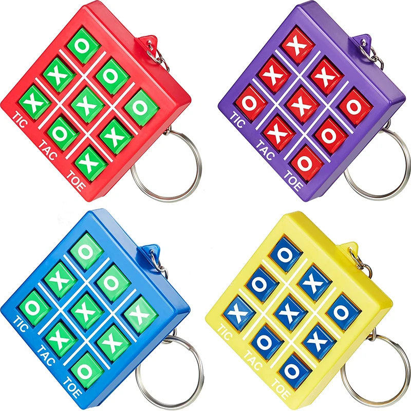 5 sztuk kolorowe Tic Tac Toe brelok dla dzieci zabawki edukacyjne upominki na przyjęcie urodzinowe nagrody w klasie Goodie Filler Pinata prezent