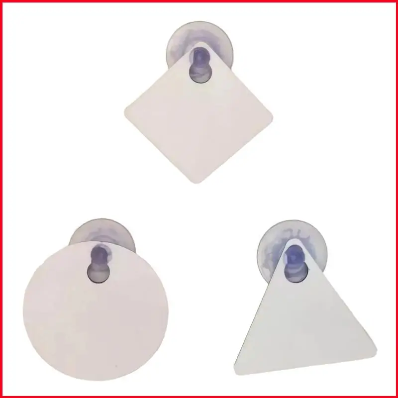 K92A Sublimation Blank Warning Sign With Suction Cup Heat Transfer Sign For Multipurpose Use In Homes Offices or Car Window