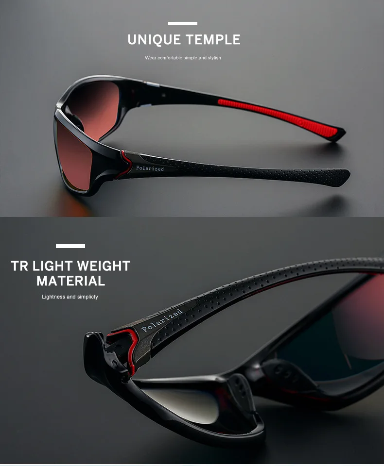 Óculos de sol polarizados para homens, óculos de sol, óculos masculinos elegantes, 100% UV400, unissex, novo