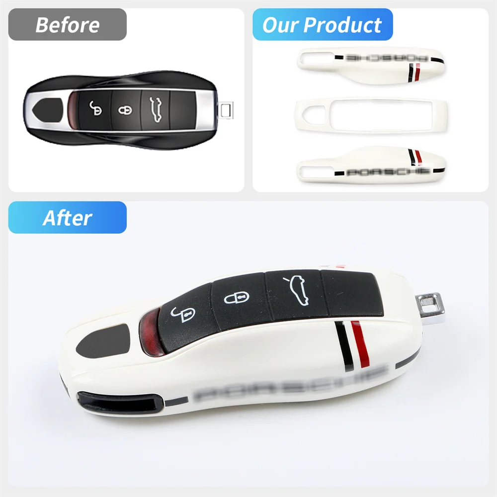 New Key Case Cover For Porsche For Panamera Cayenne Macan Cayman Boxster 911 9ya 971 Smart Protection Shell Remote Key Cover