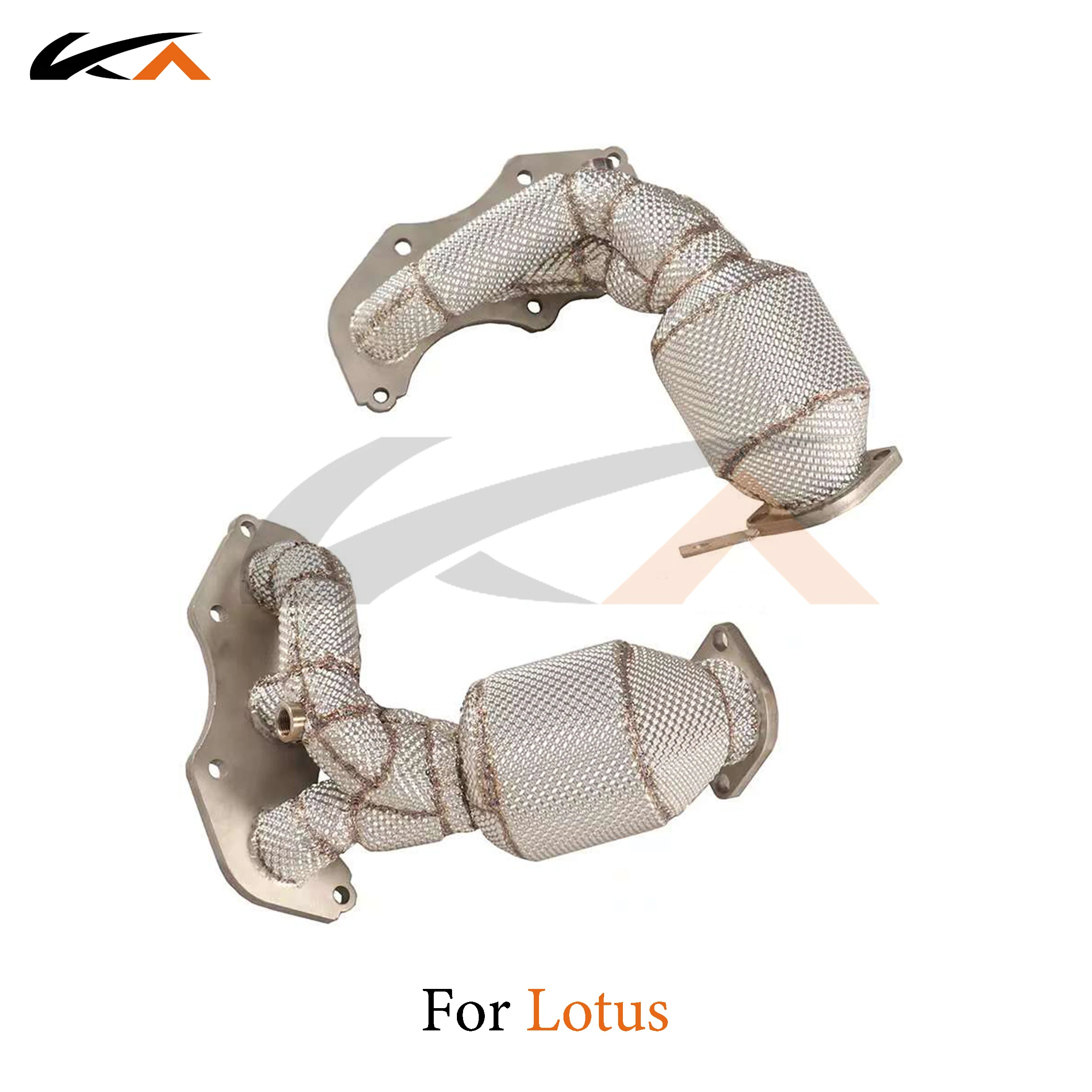 KA Tuning exhaust system parts header stainless manifold for Lotus 3.5 performance catalysis heat shield