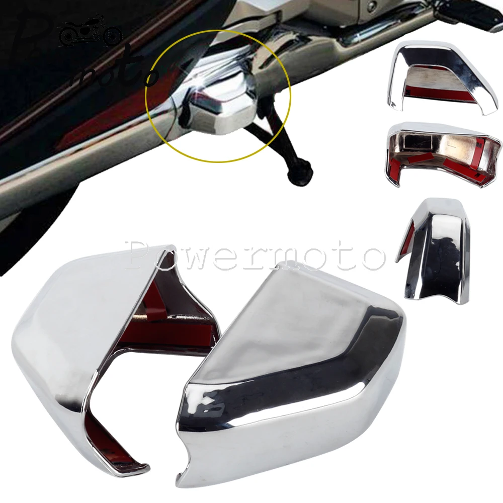 New Motorcycle Chrome Shield Saddlebag Guard Covers Decorative Frame For Honda Goldwing 1800 Gold Wing GL1800 Tour DCT 2018-2021