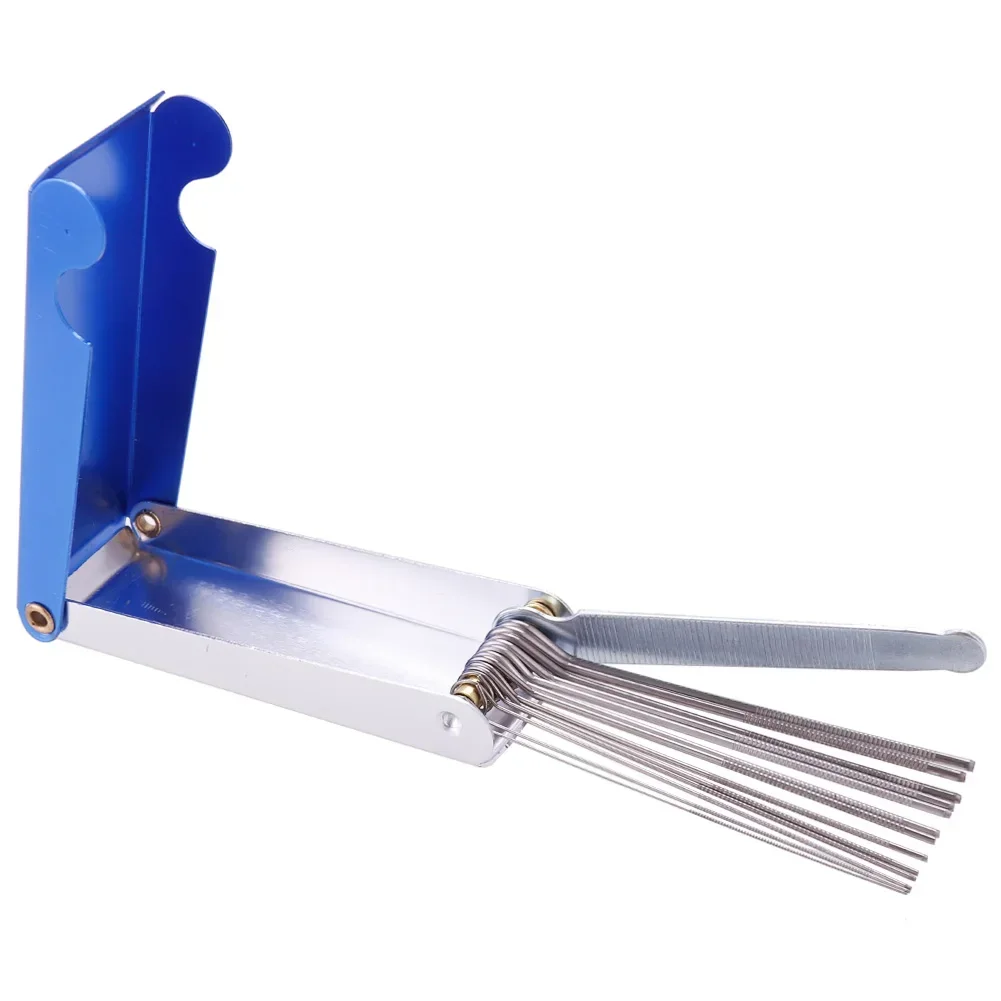 Welding Cutting Torch Nozzle Needles Kit 13 In 1 Tip Files Cleaner Metal Reamers Soldering For Cleaning Gas Orifices