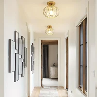 Modern minimalist luxury crystal E27 ceiling light for kitchen, dining room, corridor, dressing room, entrance lighting fixtures 3