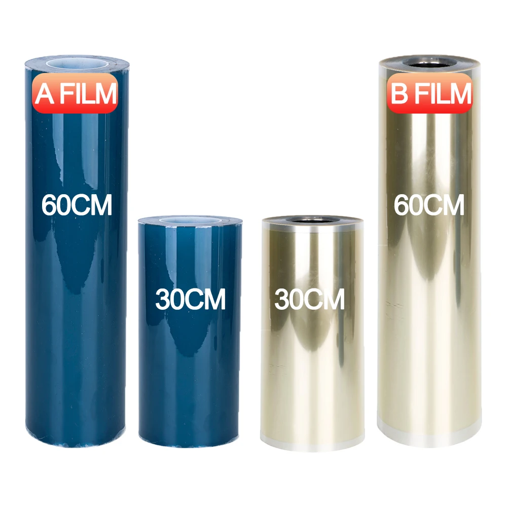 Winnerjet A3 Sheet 30cm 60cm Roll Cold Transfer Printing A&B a and B DTF  PET Sticker Film Uv DTF Film for Uv Printer