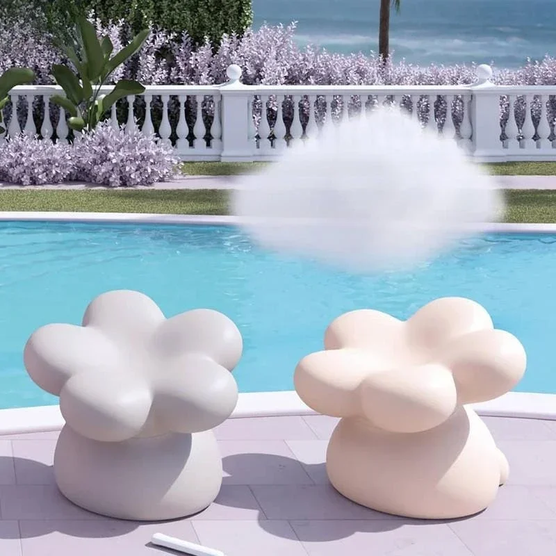 Nordic designer Internet celebrity leisure chair FRP cloud chair living room balcony creative sun flower