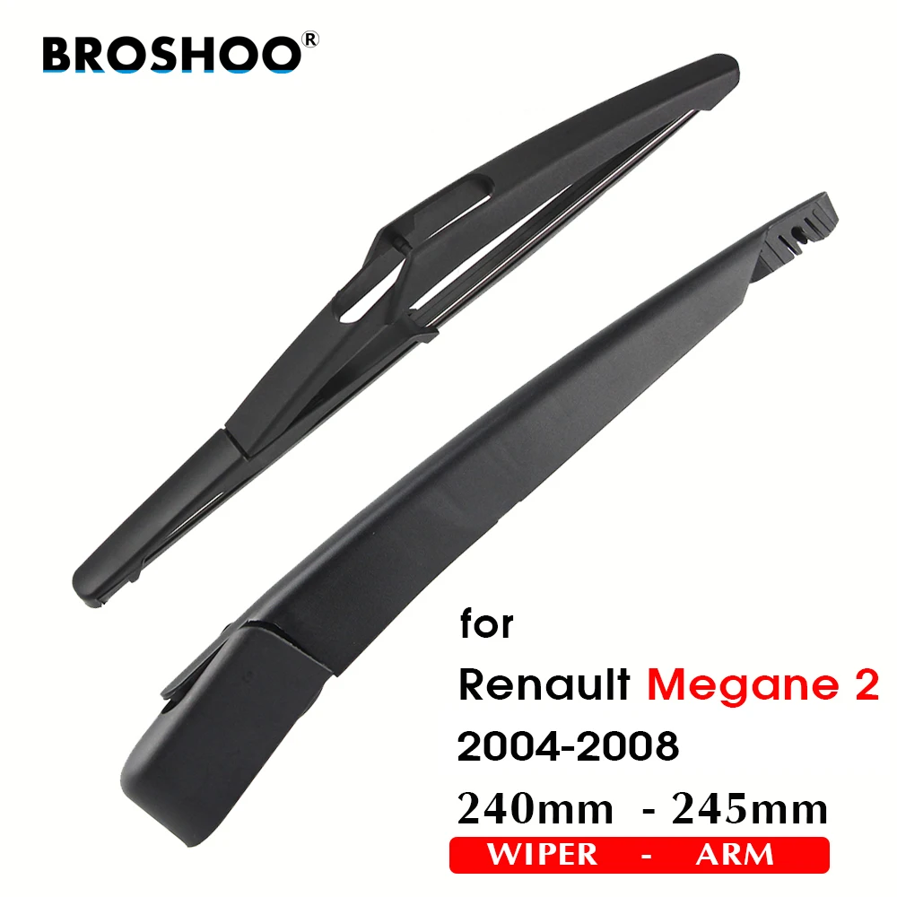 

BROSHOO Car Rear Wiper Blades Back Windscreen Wiper Arm For Renault Megane 2 (2004 Onwards) 240mm,Windshield Auto Accessories