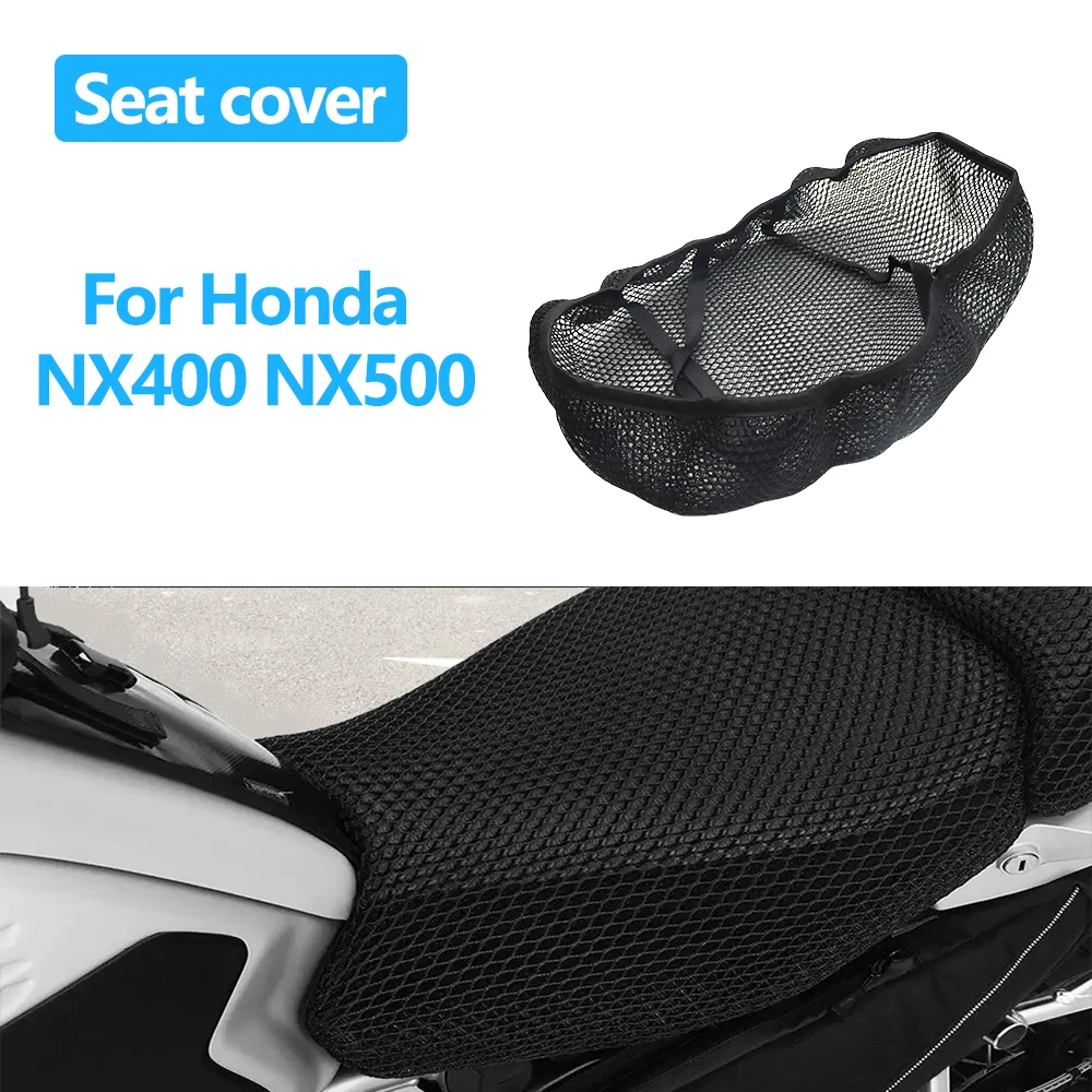 

For Honda NX400 NX500 NX 400 NX 500 Motorcycle Seat Cover 3D Mesh Fabric Seat Non-Slip Breathable Protect Cushion