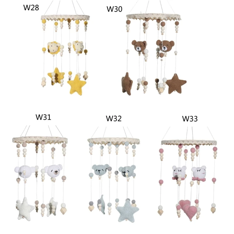 Berceau Mobile jouet Crochet Animal hochet jouet poussette suspendu pendentif bébé chambre bébé ornement infantile hochet