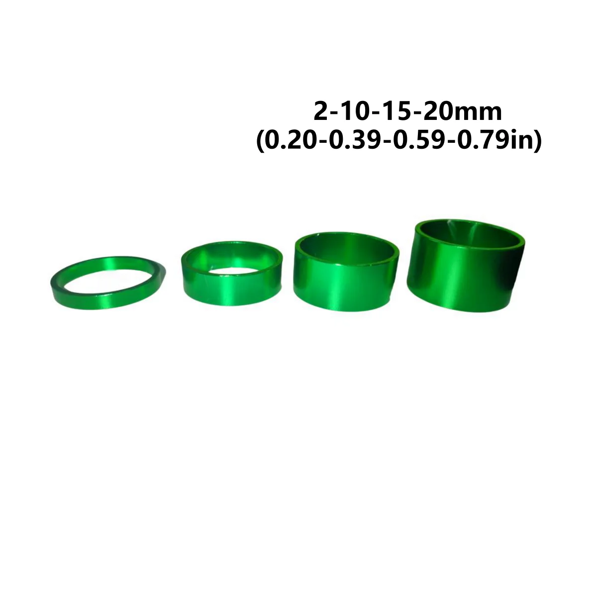 4PCS Kit Fahrrad Headset Spacer 5MM 10MM 15MM 20MM Fahrrad Lenker Vorbau Spacer 28,6 MM Aluminium Legierung Headset Vorbau Spacer Set – Detail 24