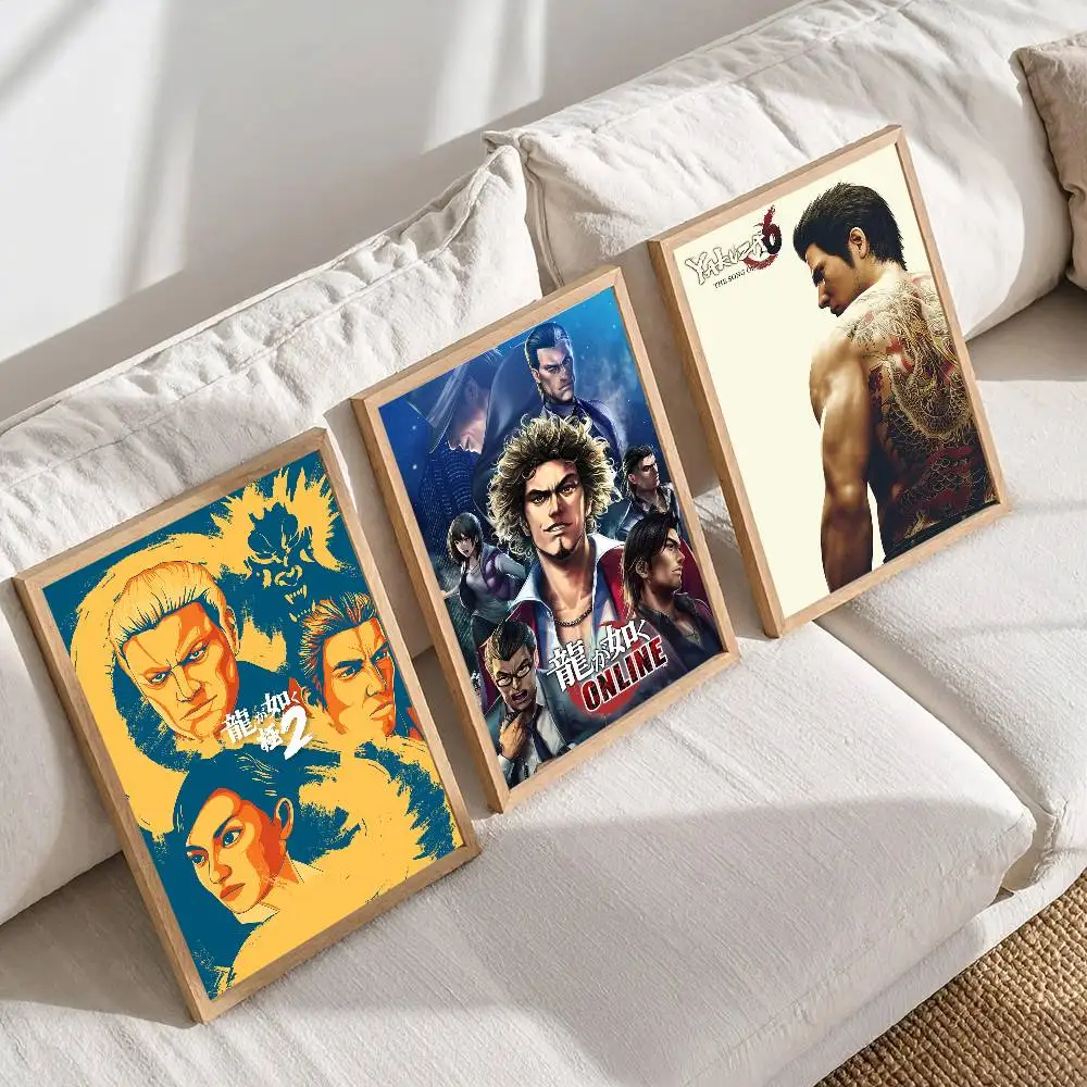 1 قطعة ياكوزا مثل التنين لعبة ملصق جودة عالية طباعة مقاوم للماء جدار الفن ملصق لشريط غرفة المعيشة ديكور هدية