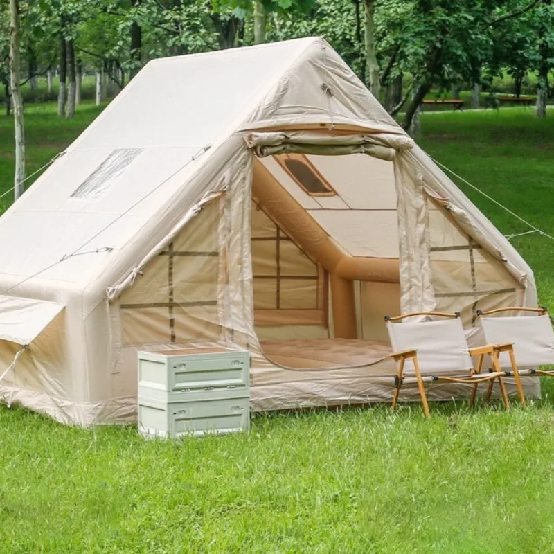 

Outdoor Large Inflatable Camping Tent Travel Portable Thickened Hiking Cabin Tents Household Overnight Camping Equipment