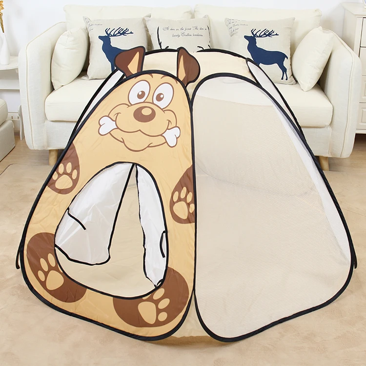 Portable Play Kids Tent Animal Dog Panda Elephant Rabbit tent Children Indoor Outdoor Ocean Ball game tent Castle Room House toy