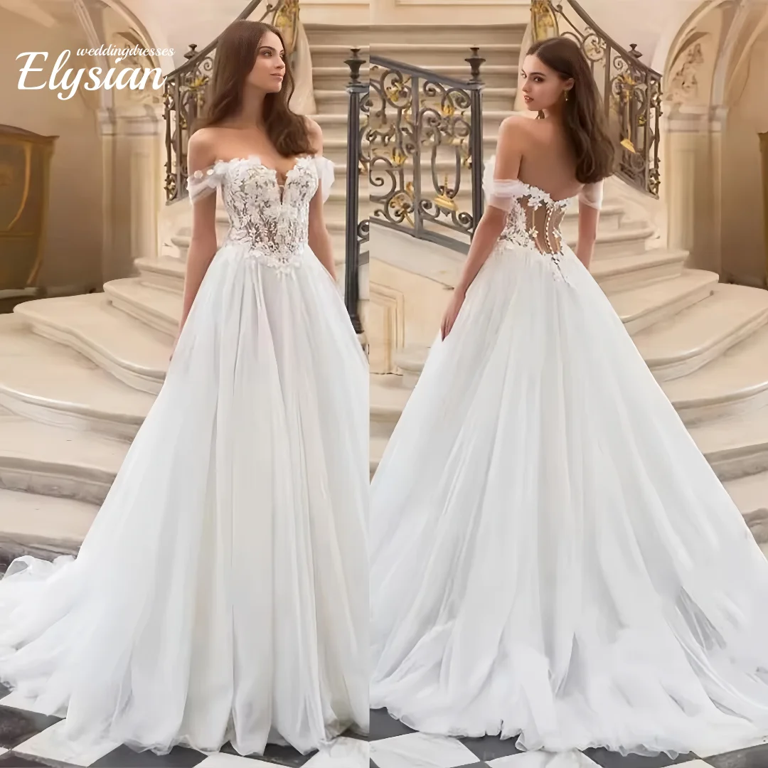 Personalizado uma linha vestidos de casamento querida fora do ombro noiva vestidos de casamento feminino ilusão vestidos de noiva uma linha vestidos de casamento