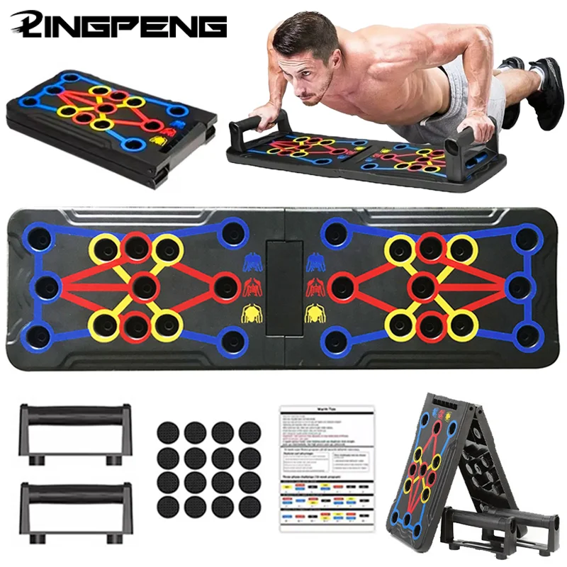 Portable Multifunctional Push-up Board - Fitness and Muscle Training Device Home Workout Set Foldable Push Up Bar Resistance