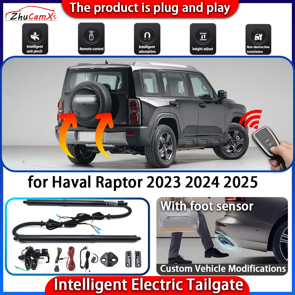 

ZhuCamX Smart Powered Tailgate System for Haval Raptor 2023 2024 2025 Automatic Intelligent Electric Trunk Lift Control Kit