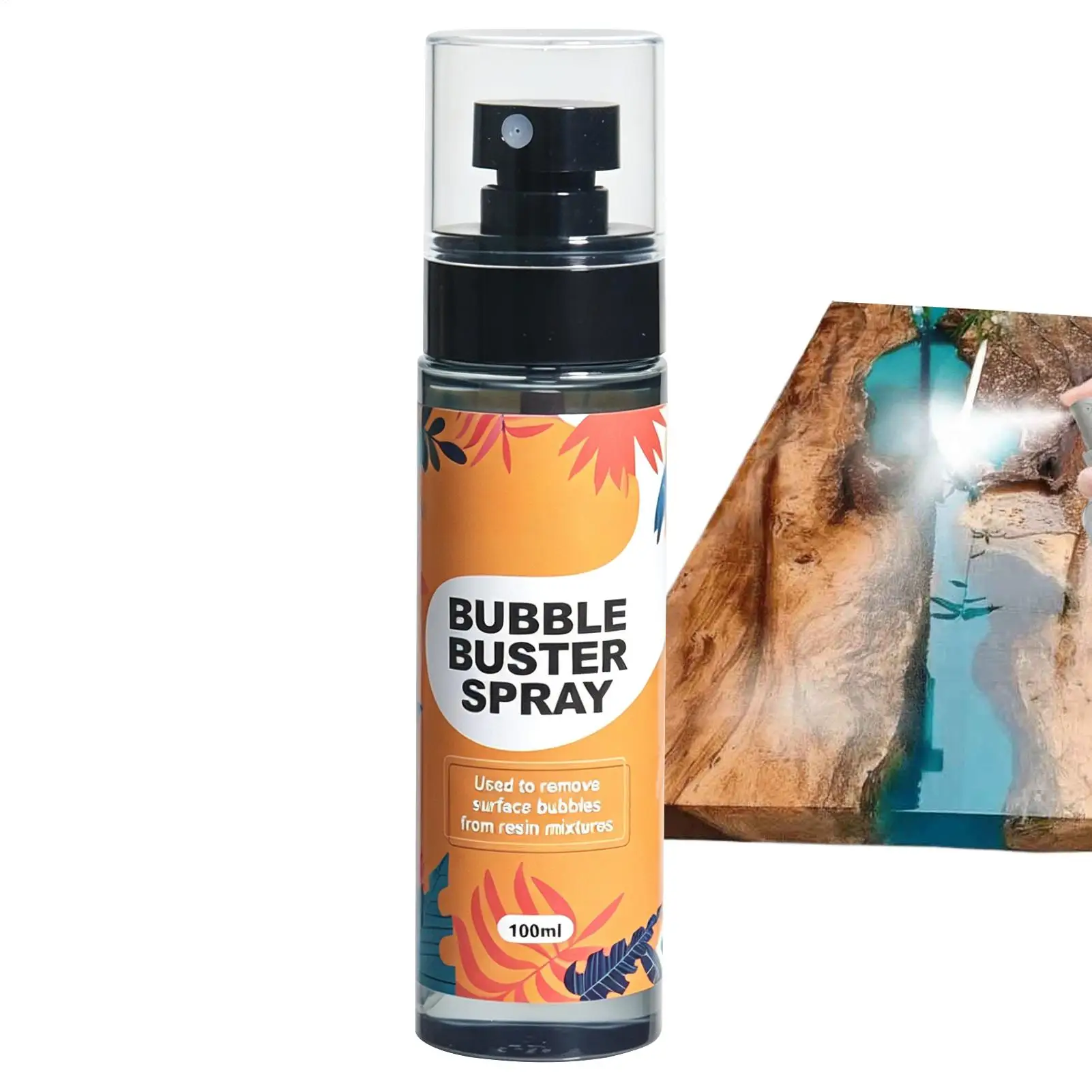 100ml Multifunctional High-purity Defoamer for Remove Bubbles from Epoxy Resin Glue Create Artistic Effects of Resin Painting