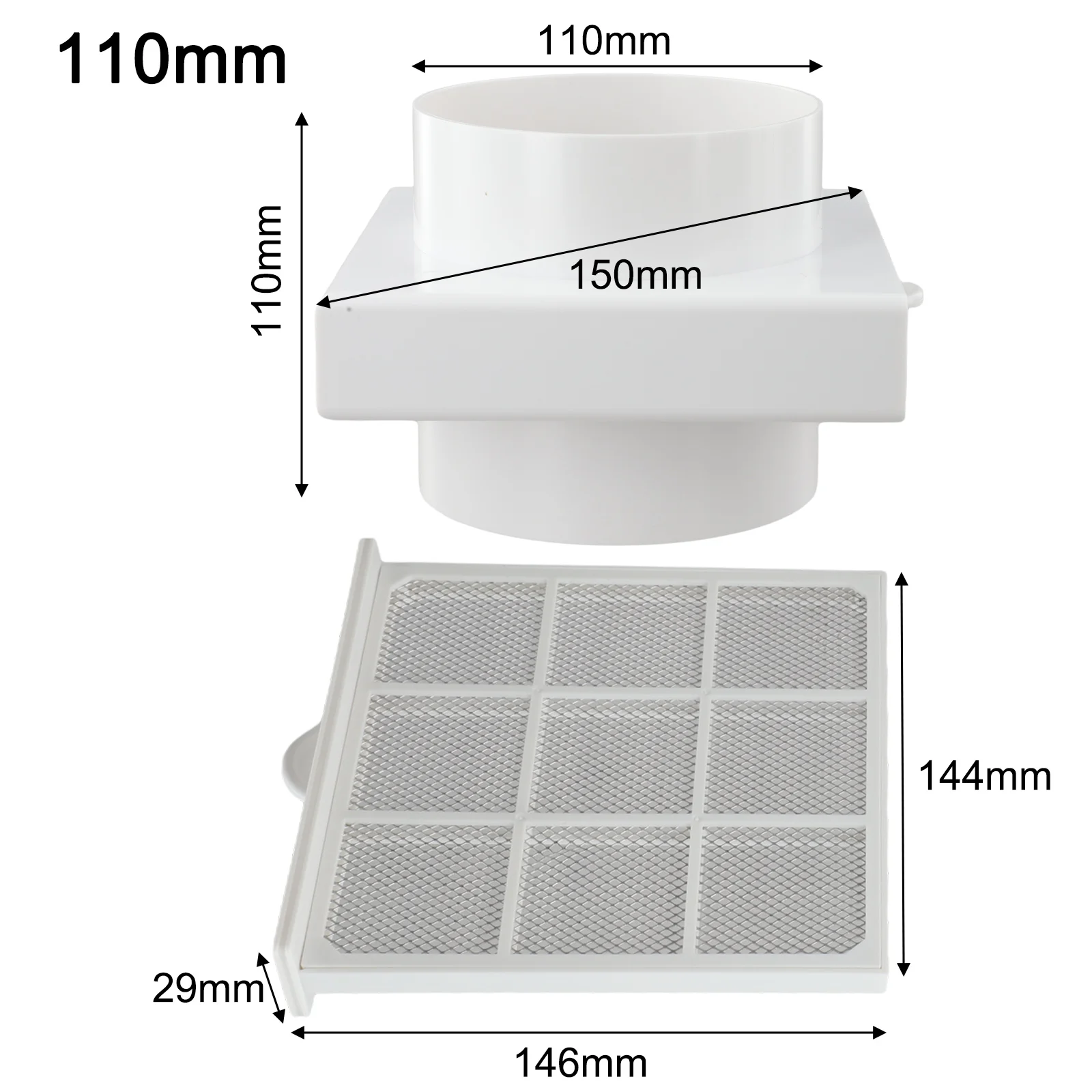 Duct Filter Removable Filter Aluminum Foil Tube Filter Long-lasting Performance Secure Fit Versatile Compatibility
