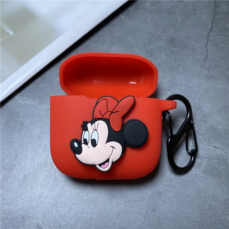 Мультяшный чехол для наушников Disney для Xiaomi Redmi Buds 3, мягкий силиконовый беспроводной Bluetooth Eadbuds, защитный чехол с крючком для зарядного устройства