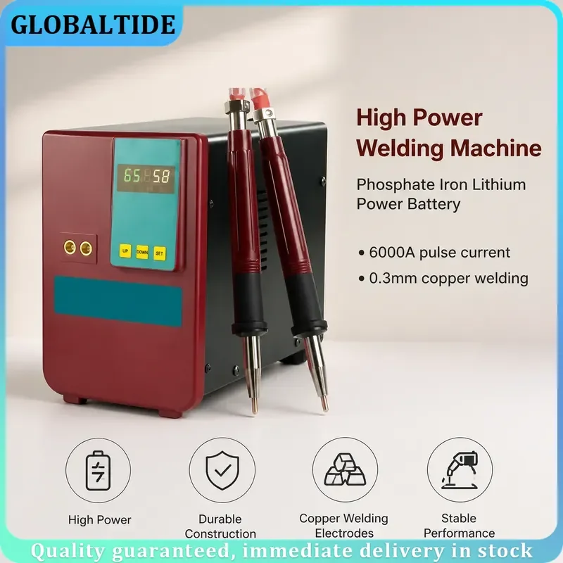 36KW 6000A Pulse Spot Welding Machine Energy Storage Copper Aluminum Iron Lithium Power Battery Packs Welder