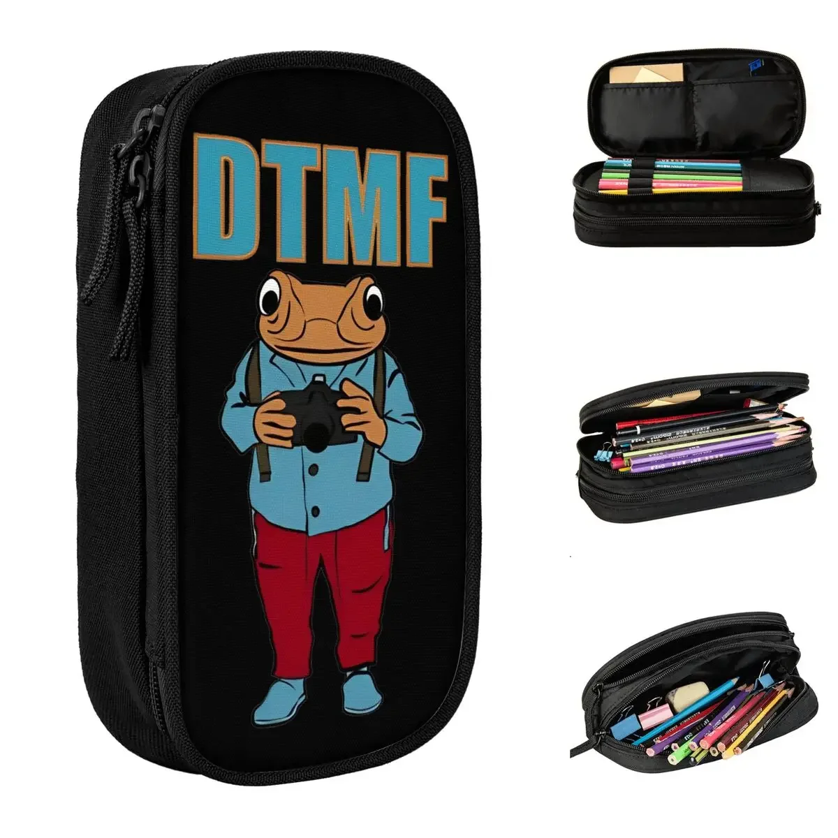 

Song Bad Bunny DTMF Pencil Case Classic Pen Box Bag Kids Big Capacity School Supplies Cosmetic Pencilcases