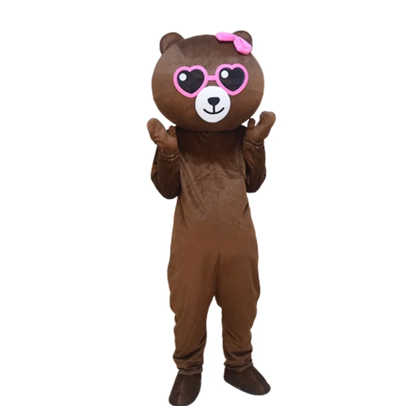 New Kind of Bear Mascot Black Blown and Kani Rabbit  Mascot Costume Cosplay  Stock Bear Costume