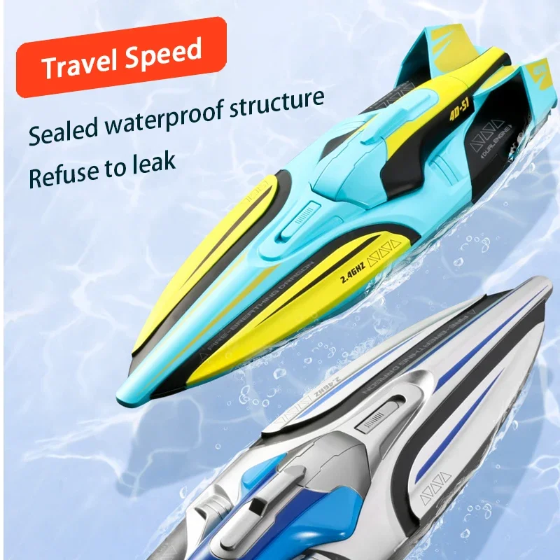 New 2.4G S1 Remote Control Boat Wireless Electric Long Endurance High-speed 2.4G Remote Control Speedboat Children's Toy Gift