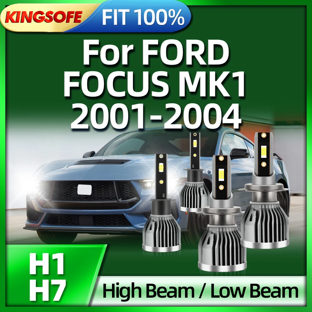 

KINGSOFE H1 H7 Led Car Headlight Bulbs 26000LM Lights Auto Lamp 6000K For FORD FOCUS MK1 2001 2002 2003 2004