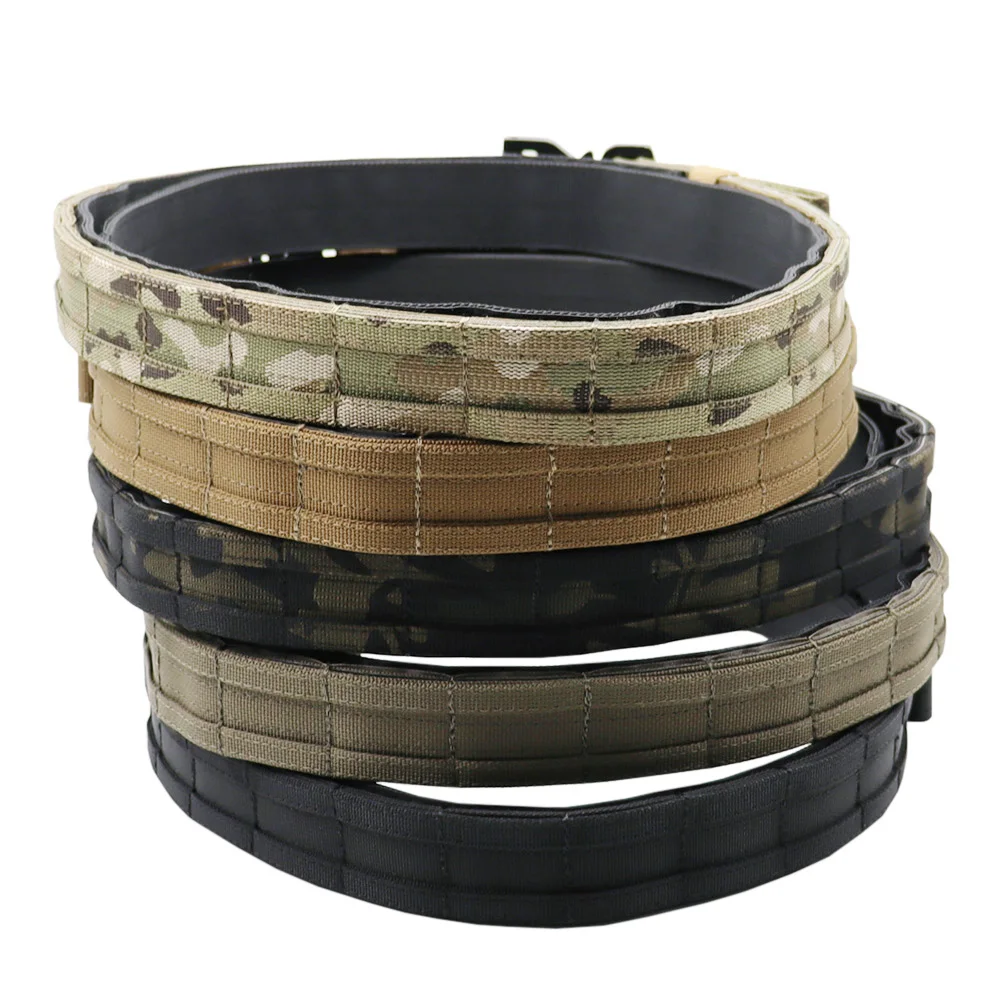 Ronin Style 1.5 Inch Tactical Belt Quick Release Metal Buckle Hunting Molle Combat Belt Airsoft Mens Belt