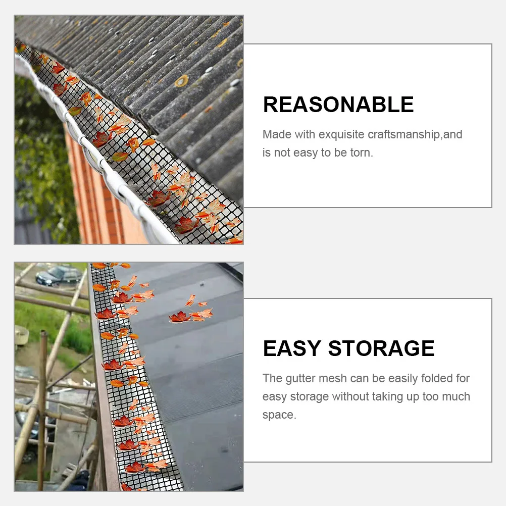

1 set 1 Set For Guards Yard Rain Covers Leaf Protection Debris Netting Gutter Guard Mesh Cover Gutter Screens