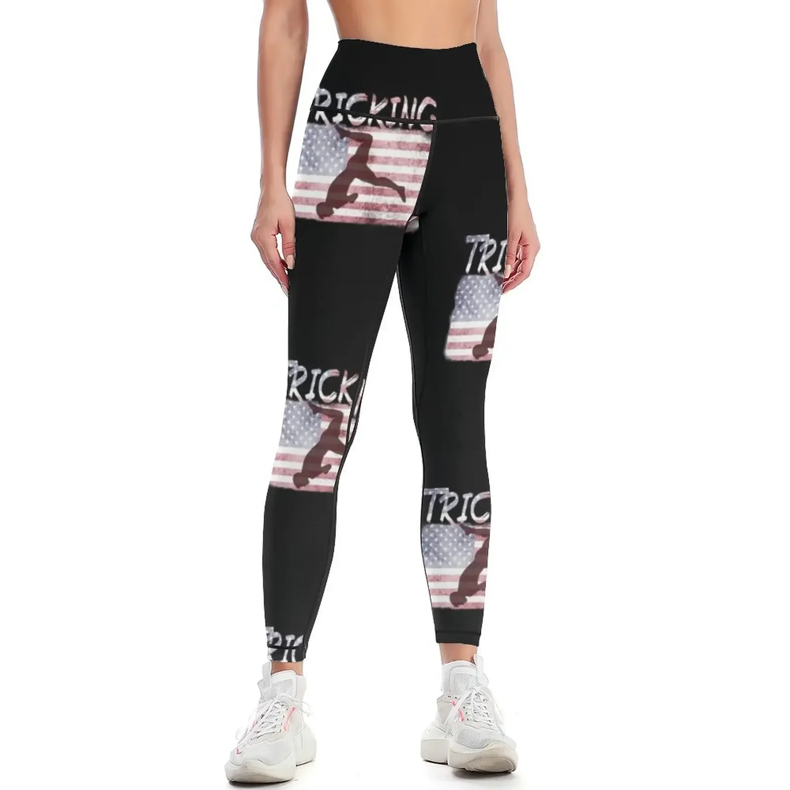 

Tricking USA Leggings sportswear gym Golf wear sports for push up Female legging pants Womens Leggings