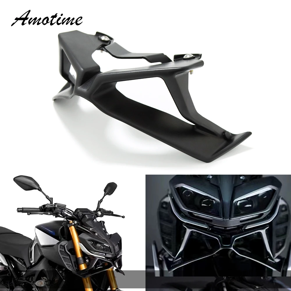 

For Yamaha MT09 MT-09 MT 09 2017 2018 2019 2020 Motorcycle Front Fairing Aerodynamic Winglet Lower Cover Protection Guard Fixed