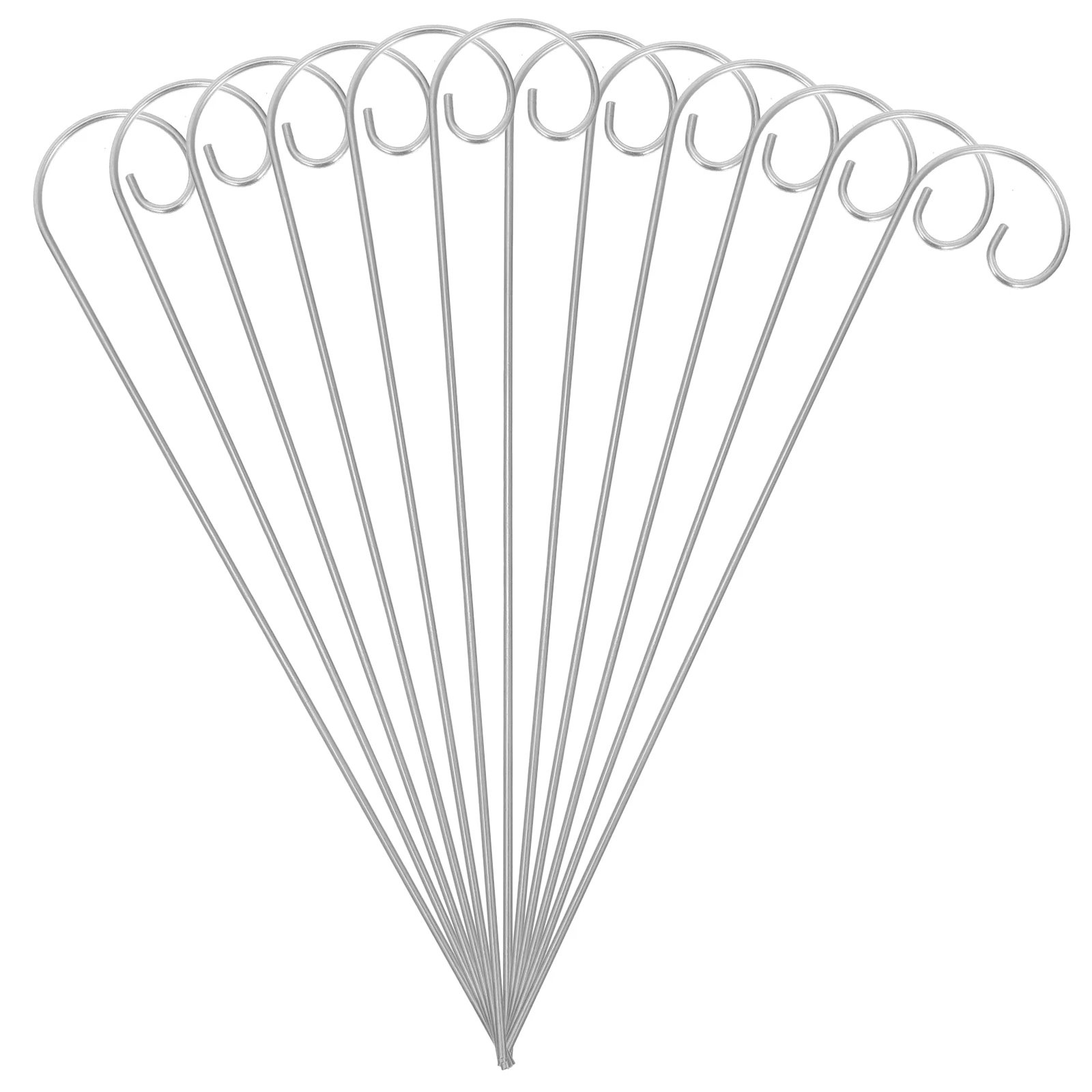 

30Pcs Plant Label Hooks Shepherds Hook Garden Stakes Hanging Plant Rods Support Flowers Plants Easy Insert Outdoor Garden Decor