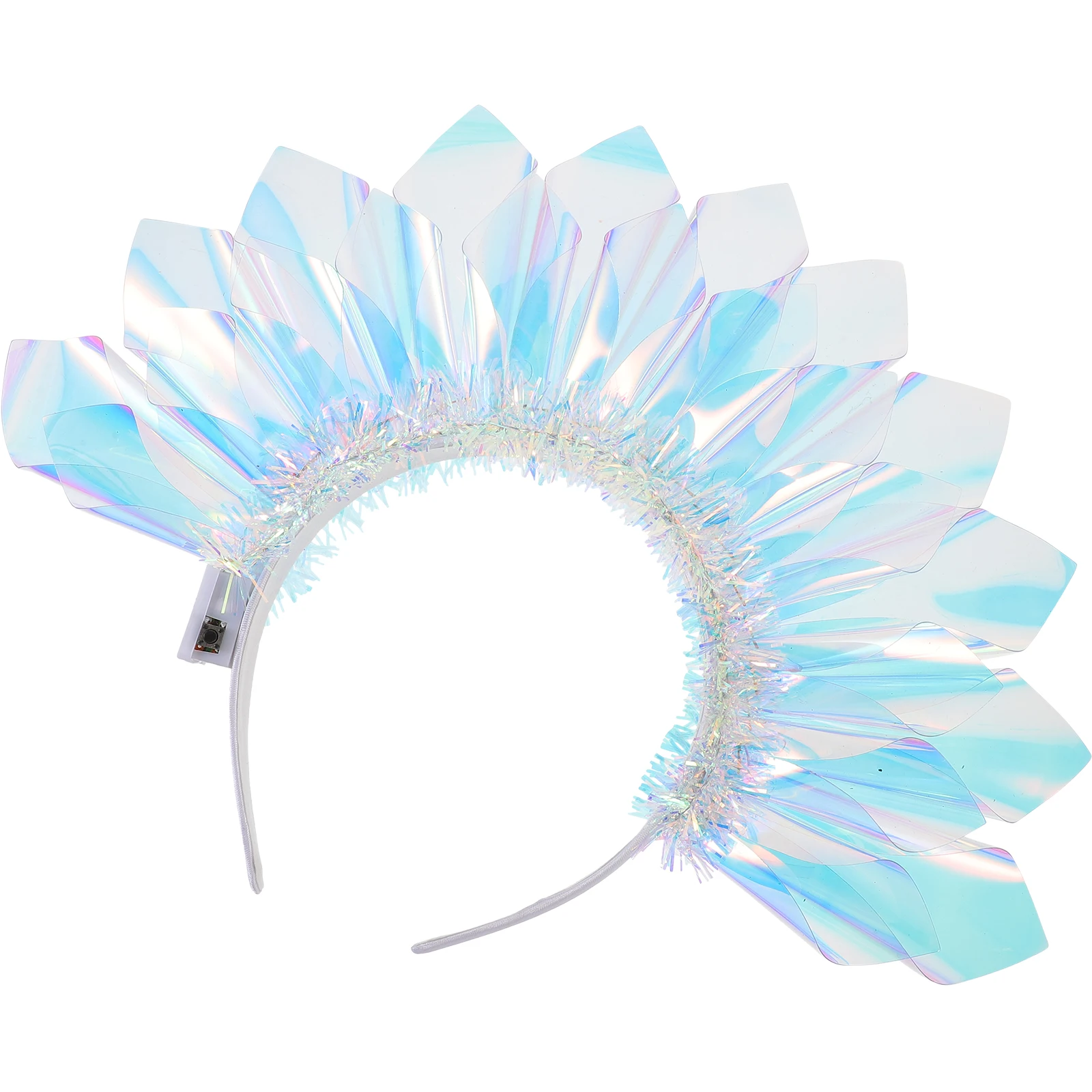 

Color Film Light Decorative Women Hair Accessories Girl Shine Sparkling Safe Glitter Headband Unique Hair Accessories